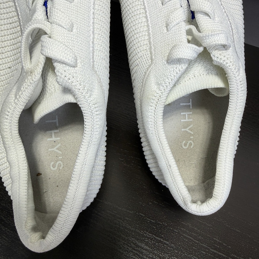 Rothys The Lace Up Womens Size 6 White Sneakers Shoes Sustainable Washable - Picture 5 of 10
